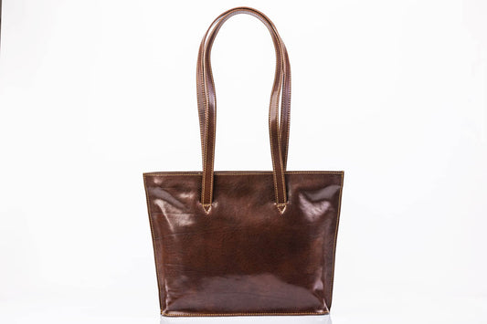 Borsa in cuoio due manici